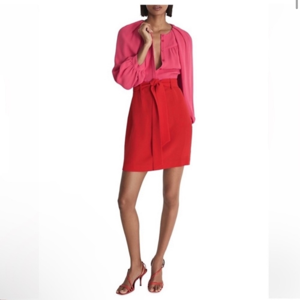 NWT Reiss Valentina Pink and Red Dress